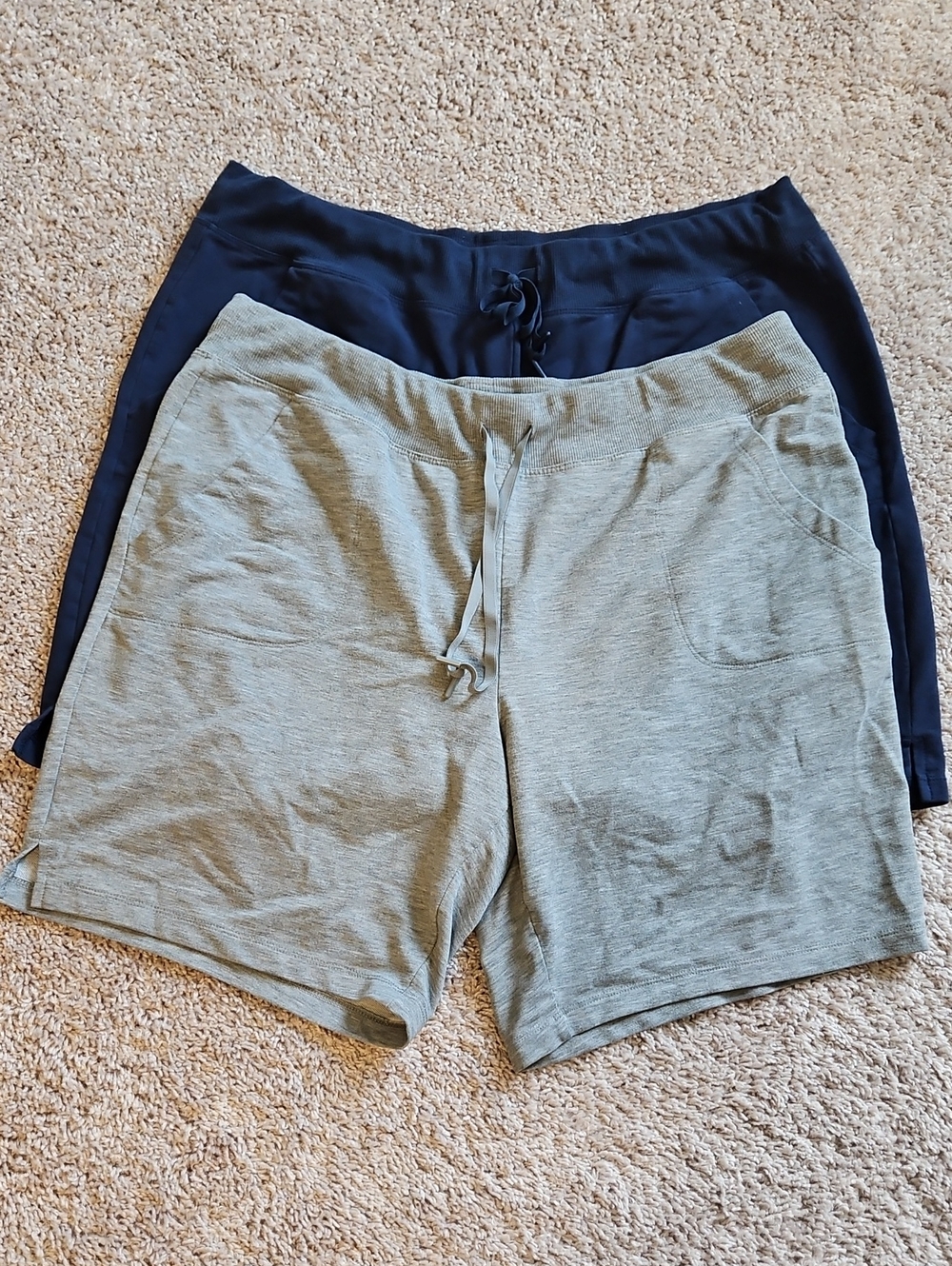 Athletic Works Navy and Grey Women's Shorts Set